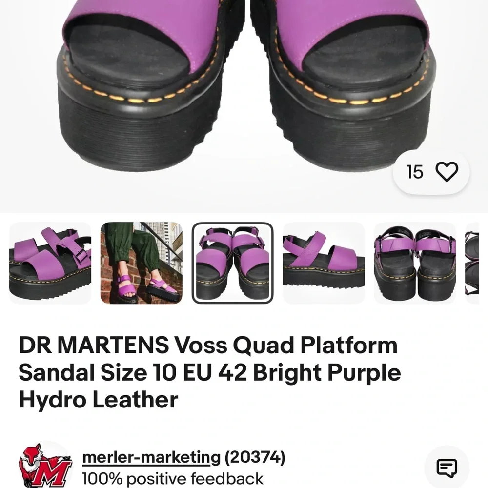 Dr Martens purple sandal - Picture 1 of 6